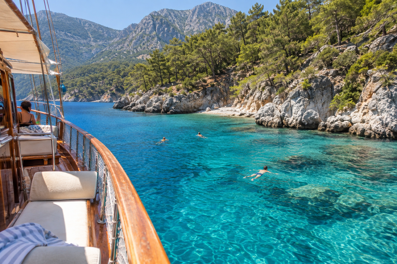 Kemer Koyları Tekne Turu